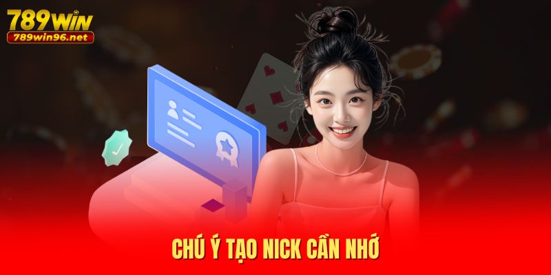 Chú ý tạo nick cần nhớ Chú ý tạo nick cần nhớ